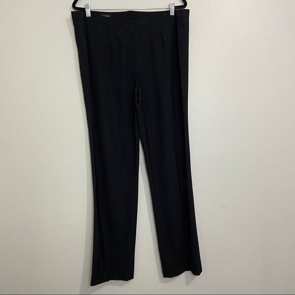 Escada Wool Blend Career Dress Pants Size 44 Black - Picture 1 of 7